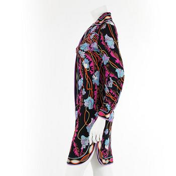 EMILIO PUCCI, a printed shirtdress. Size 8.