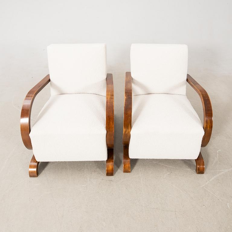Fåtöljer ett par Art Deco 1900-talets första hälft.