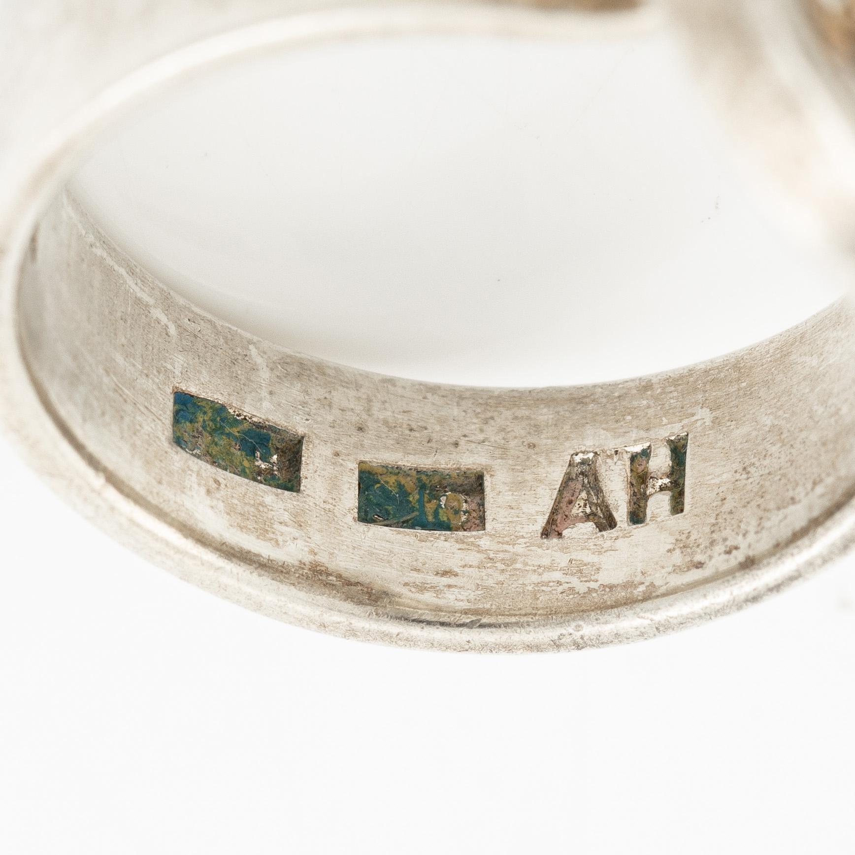 Anders Högberg, ring, sterlingsilver, Göteborg 1992.