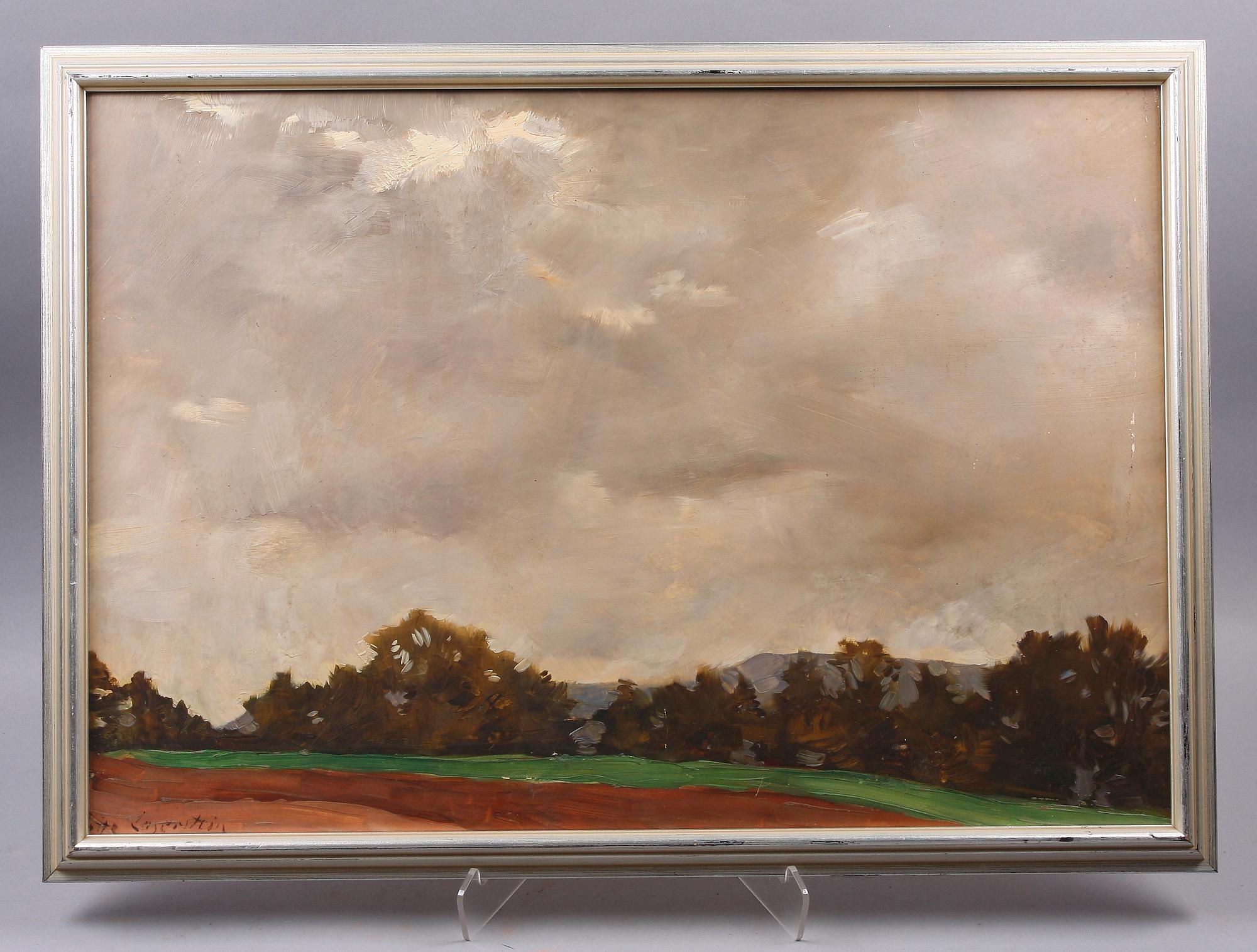 LOTTE LASERSTEIN, olja på pannå, sign.