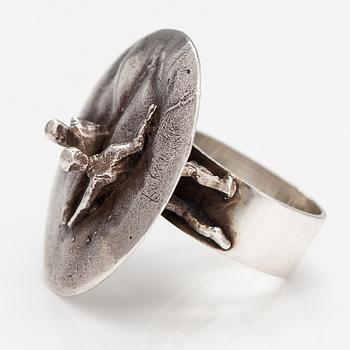 Björn Weckström, Ring "Galatisk dans", sterling silver. Lapponia 1973.