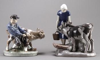 FIGURINER, 2 st, Kunglig Dansk samt Bing & Gröndahl.
