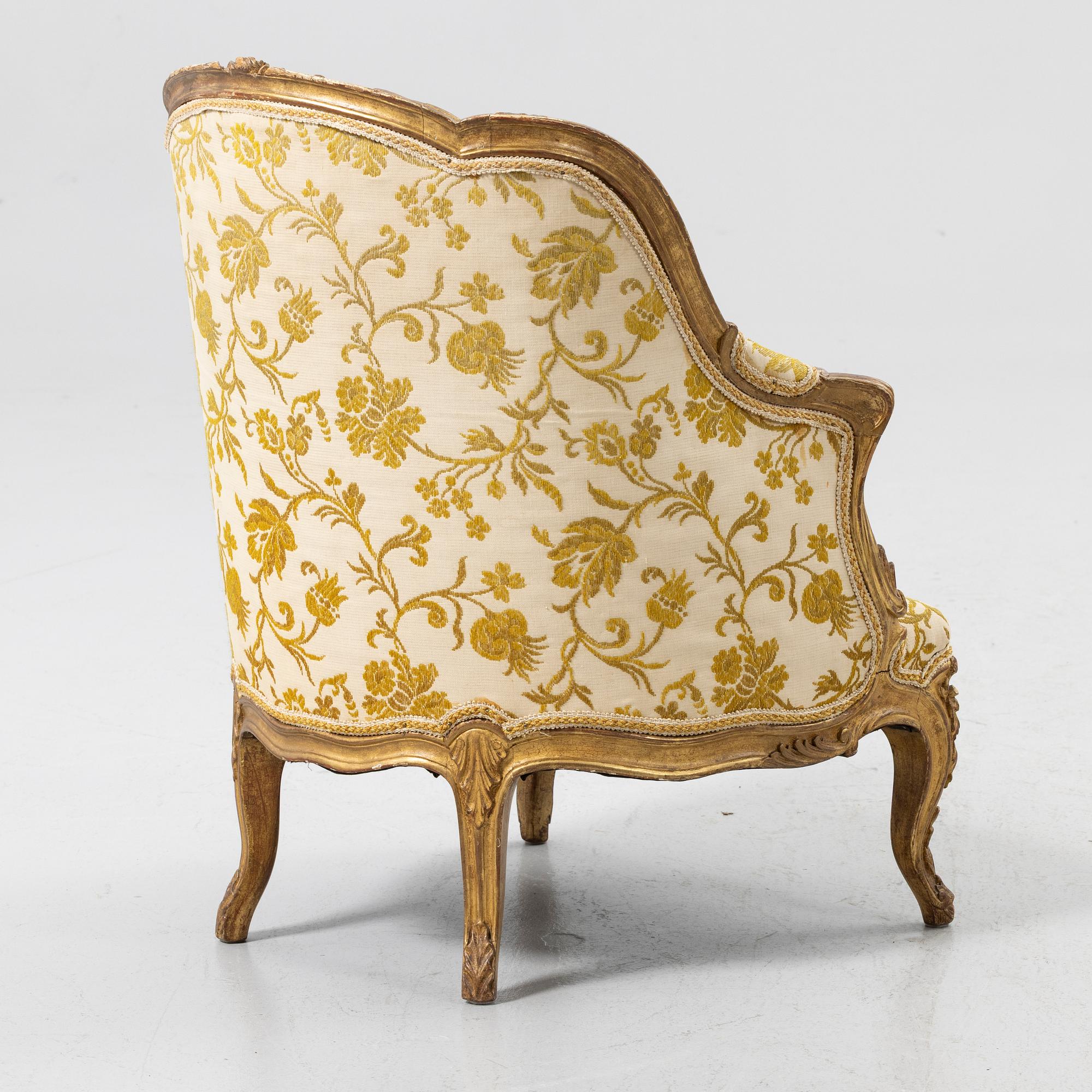 Child’s bergère armchair, Louis XV style, 19th century.