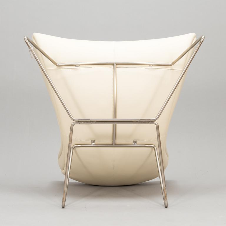 Henrik Pedersen, a leather covered 'Imola' lounge chair for BoConcept.