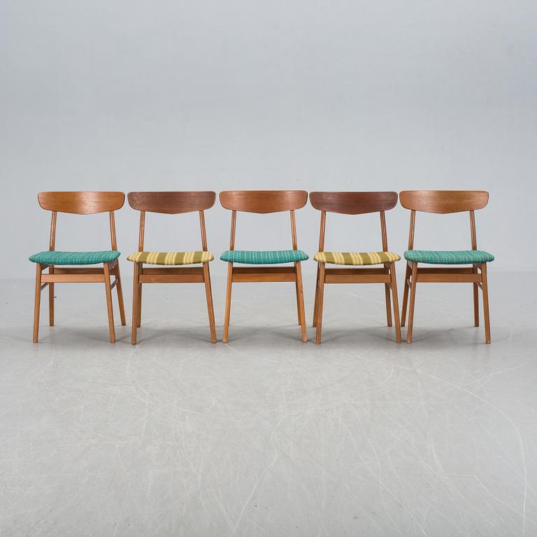 STOLAR, 5 st, Farstrup Möbelfabrik, Danmark. 1950/60-tal.