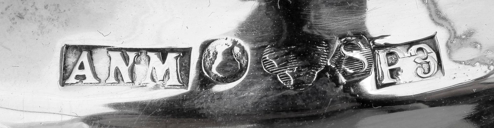 LJUSSTAKAR, ett par, silver, empirestil, Stockholm, 1965.