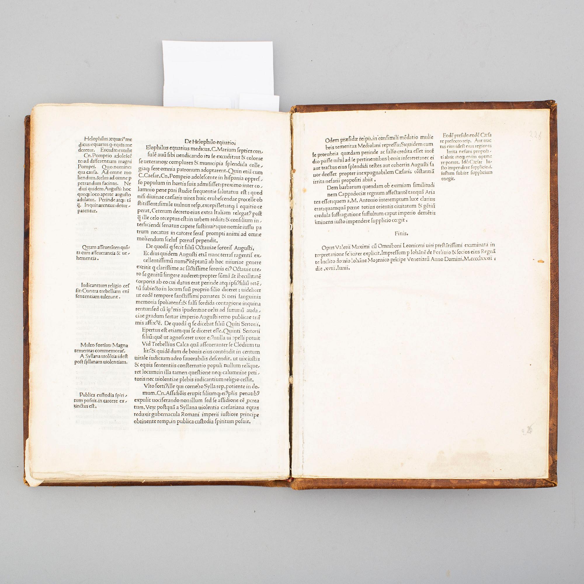 BOK, Incunable, Venice 1482.