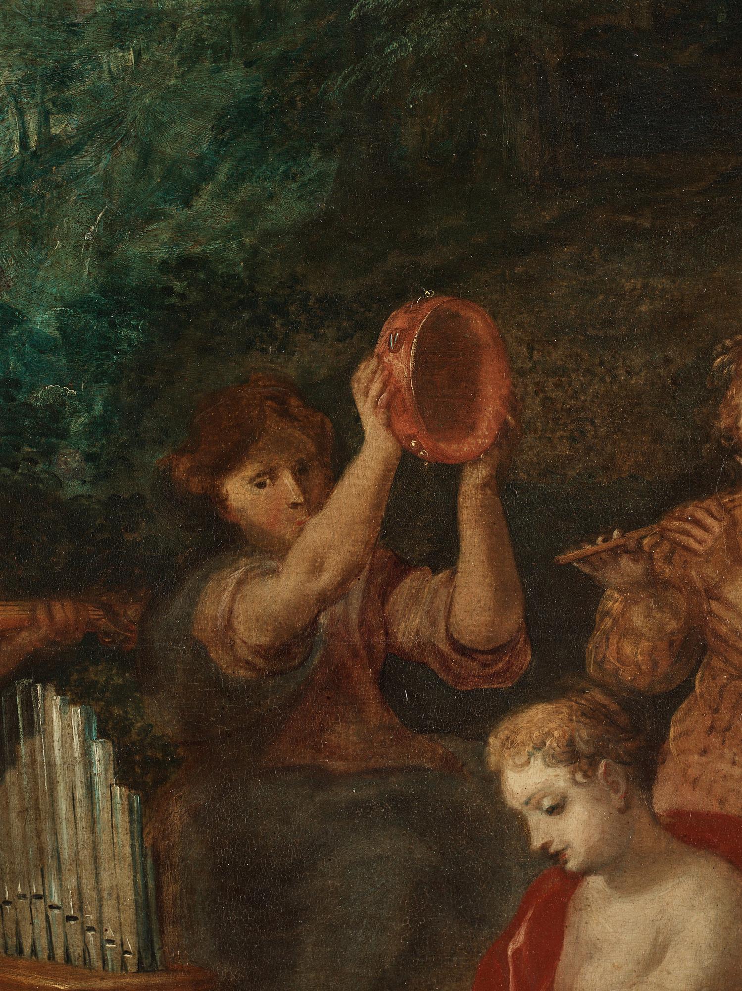 Hendrick van Balen och Jan Brueghel den äldre, tillskriven. Minerva besöker de nio muserna.
