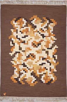 MATTA, rölakan, "Korall", Erik Lundberg, Vävaregården, 1900-talets andra hälft, ca 202 X 142cm.