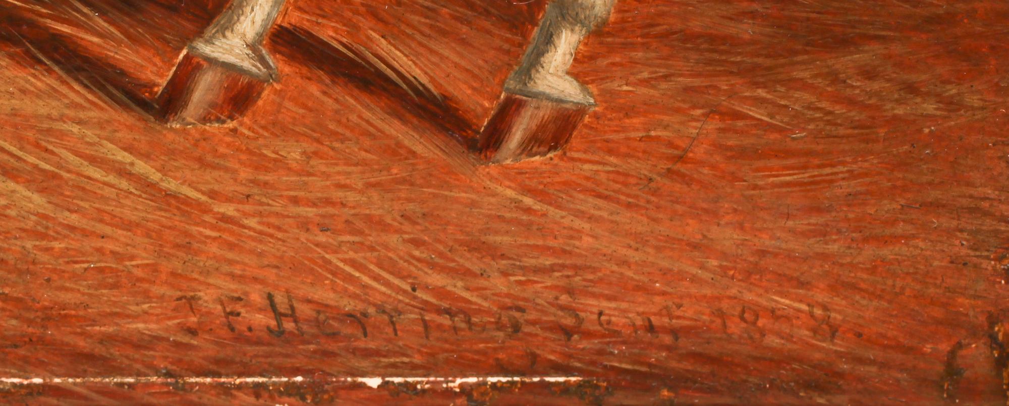 JOHN FREDERICK HERRING II, olja på pannå, sign o dat 1858.