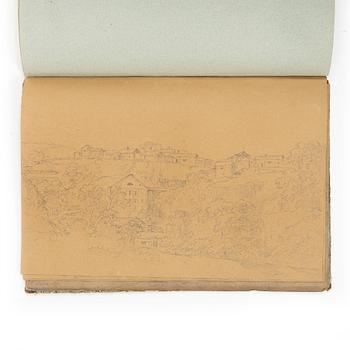 Carl Johan Fahlcrantz, Sketchbook with 28 topographical pencil drawings.