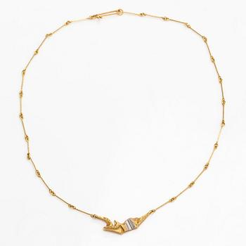 Björn Weckström, halssmycke, "Jonathan", 18K guld, platina, Lapponia 1998.