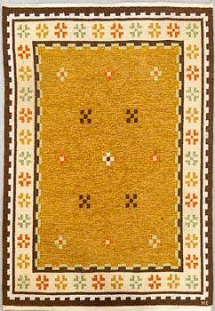 Matta rölakan 1900-talets mitt signerad ME ca 245 x 169 cm.