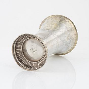 A Swedish parcel-gilt silver beaker, marks of Anders Lindström, Kalmar 1833.