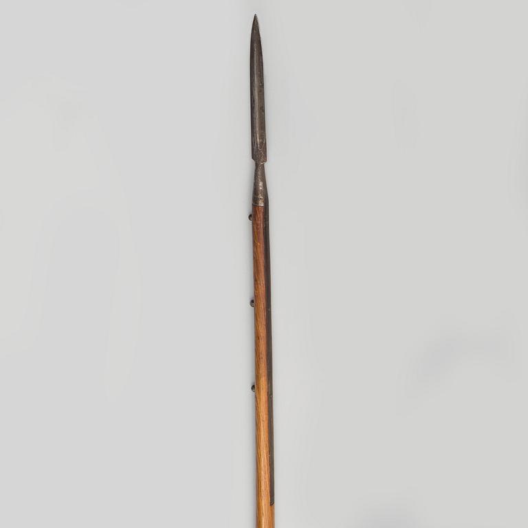 LANS, svensk, m/1851 för Livgardet till häst, stålskodd stång.