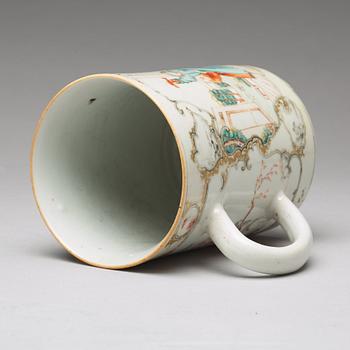 A famille rose jug, Qing dynasty, Qianlong (1736-95).