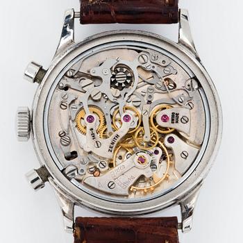 ZENITH, chronograph, "Type Military", "Tropical Dial".