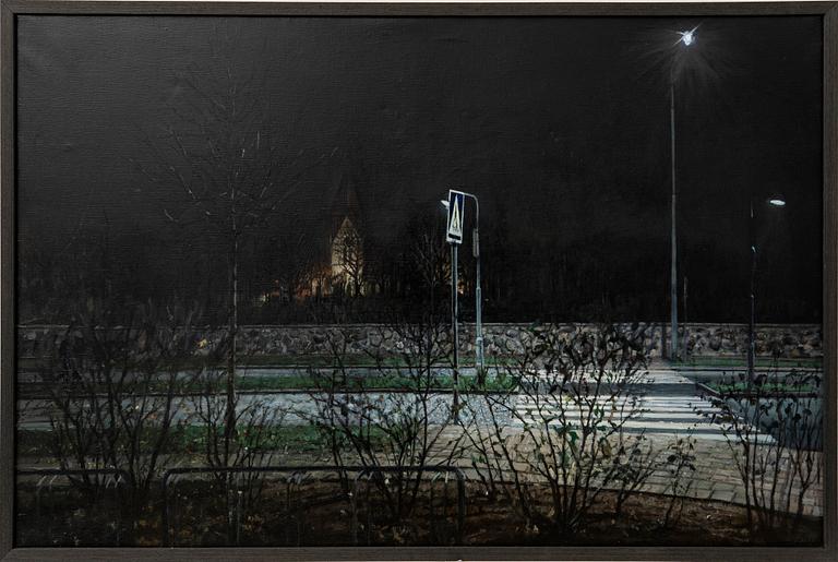 Thomas Strömdahl, follower of, "High-pitched lines under the crow sky," 1982.