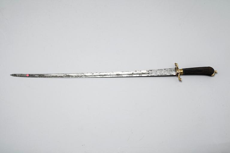 A hunting knife, around the year 1800.