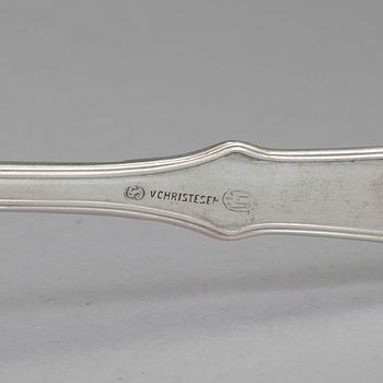 RAGUSKED, silver, V Christesen, Köpenhamn, otydlig årtalsbeteckning, ca år 1900. Tot vikt 82 gram.