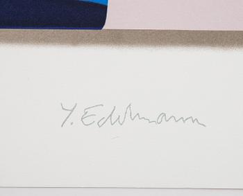 Yrjö Edelmann, färglitografi, 1990, stämpelsignerad EA 12/25.