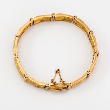 Björn Weckström, "Cascade", a 14K gold bracelet. Lapponia 1987.