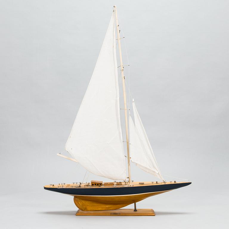 Modellbåt, J-båten "Shamrock", 1900-talets senare hälft.