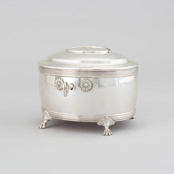 Oscar Sjögren, sockerskrin, silver, gustaviansk stil, Stockholm 1918.