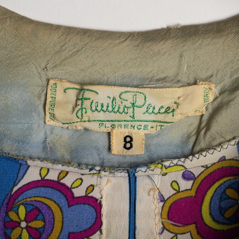 Emilio Pucci, klänning, vintage, storlek It 8.