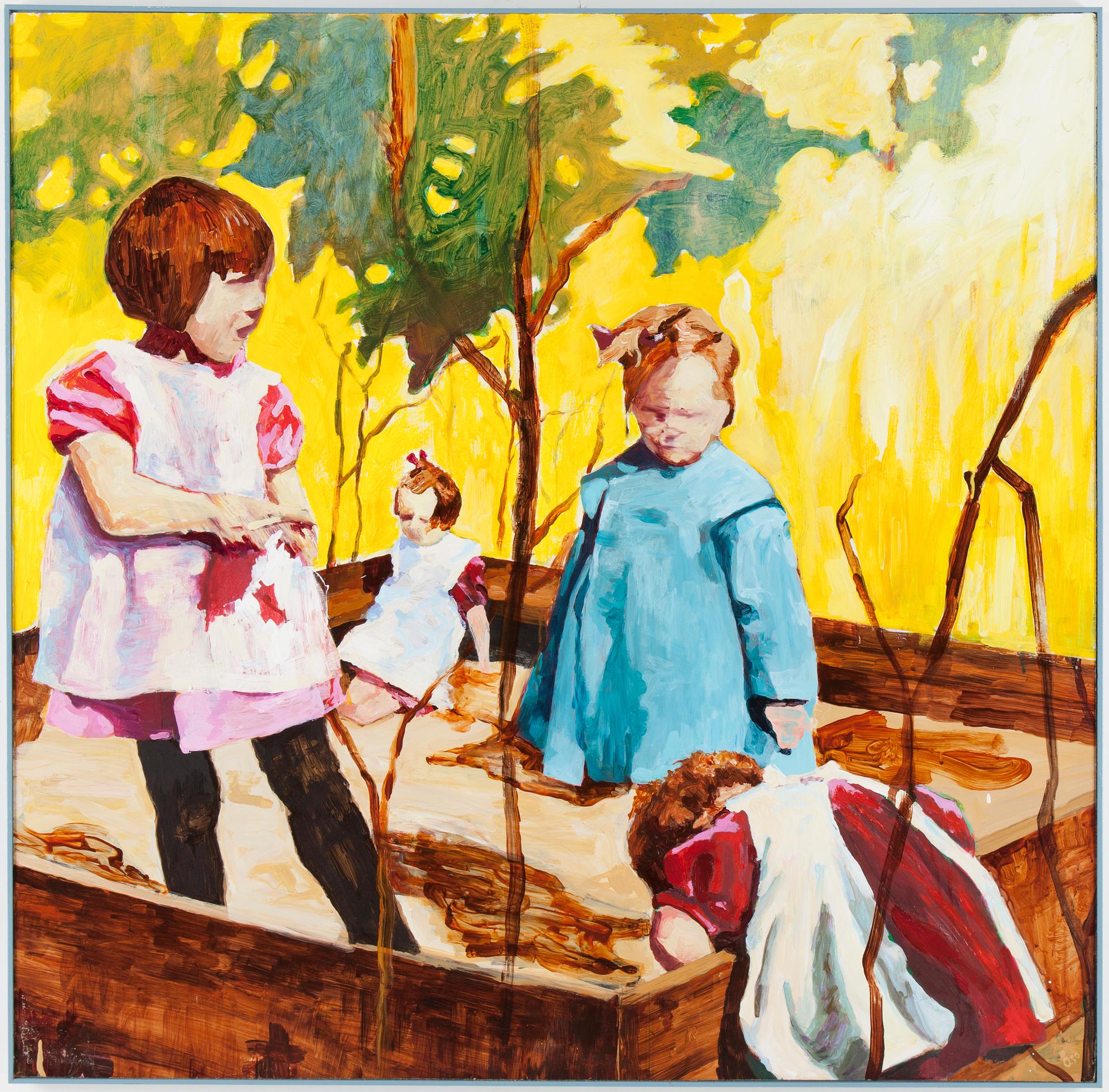 ÅSA DAVIDSON, pannå, 100 x 100 cm.