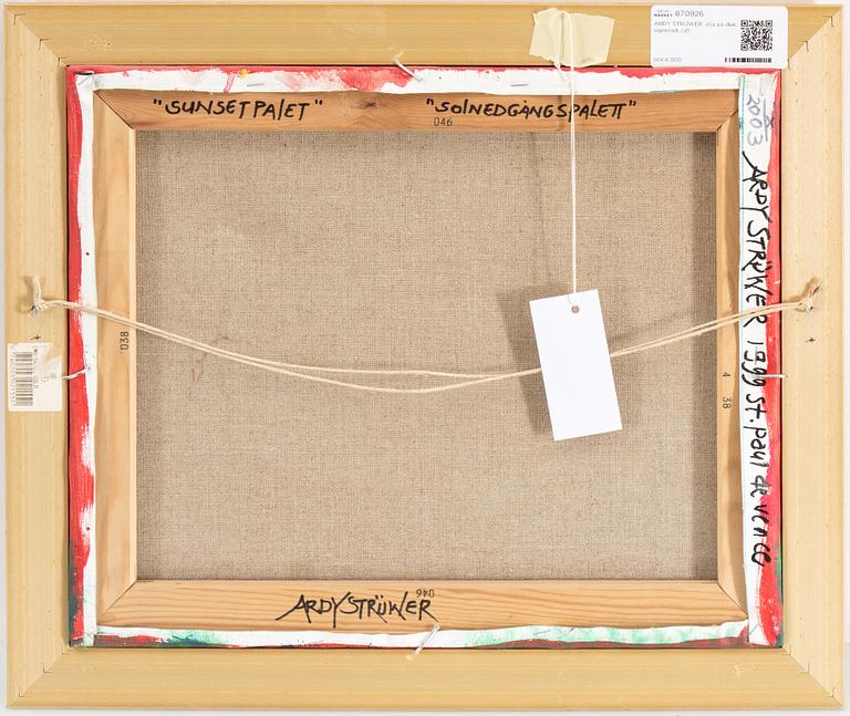 ARDY STRÜWER, olja på duk, signerad.