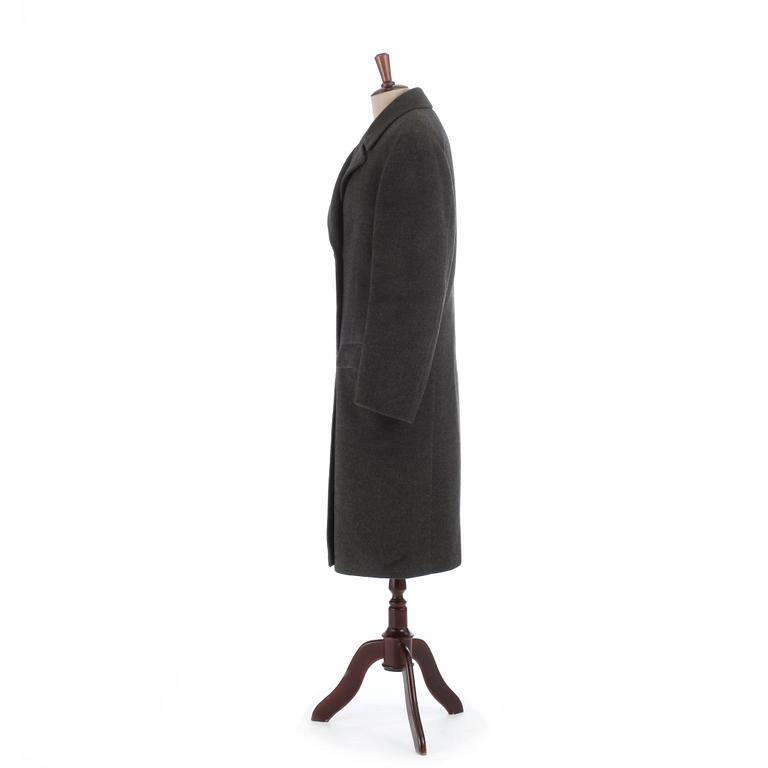 A.W. BAUER, a grey woolblend coat.