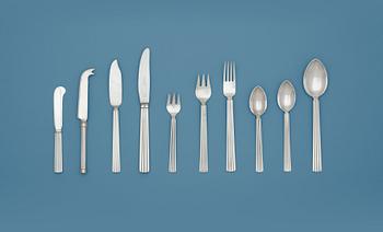 729. A Sigvard Bernadotte set of 96 pcs of 'Bernadotte' flatware, Georg Jensen, Copenhagen 1945-77.