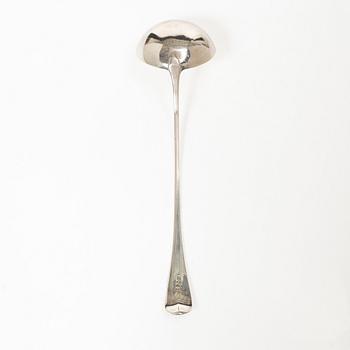 An English silver soup ladle, London, 1796.