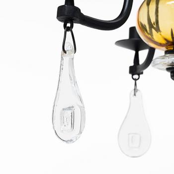 Erik Höglund, a chandelier and a candlestick, Boda Smide.