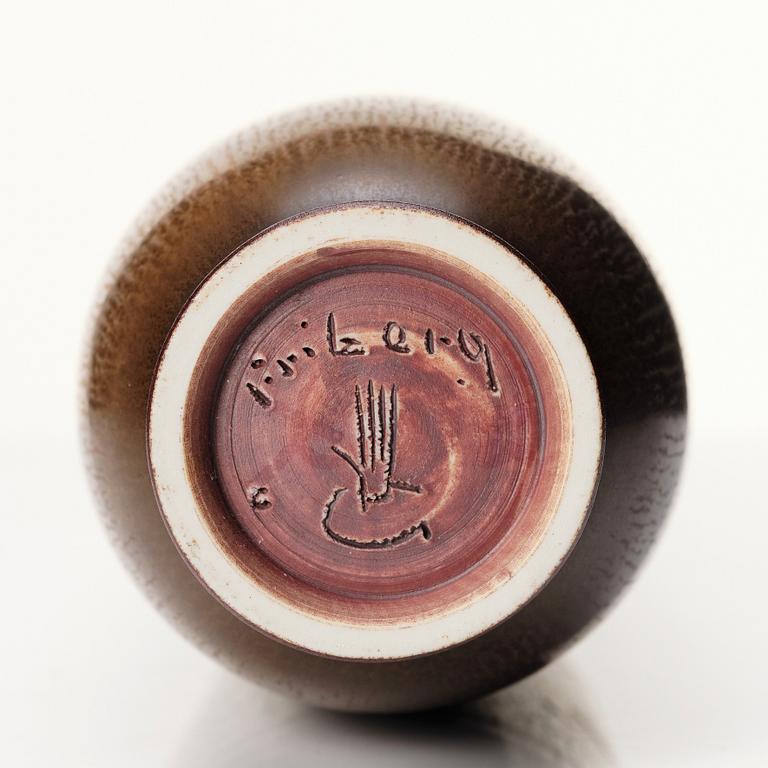 Berndt Friberg, a stoneware vase, Gustavsberg studio, Sweden 1961.