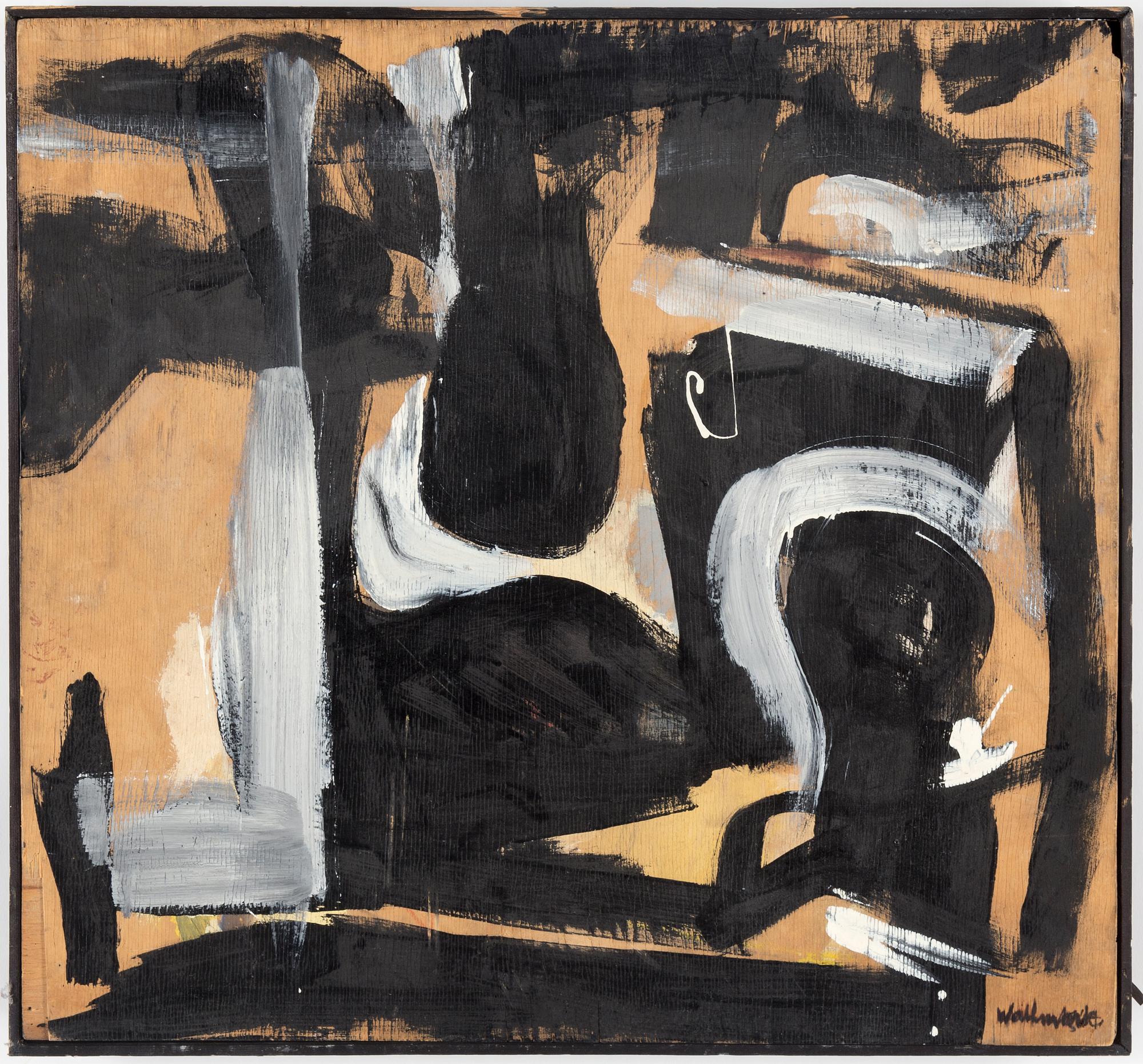 GÖSTA WALLMARK, olja på pannå, signerad.