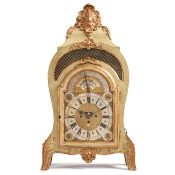 A Baroque bracket clock by Thomas Hally London, around 1700, case in Swedish Rococo, mid 18th century.