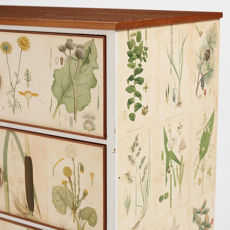 Josef Frank, a "Flora" chest of drawers, Firma Svenskt Tenn, Sweden, probably 1970s.