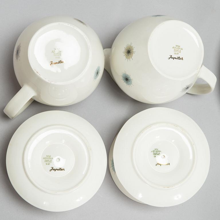 Raija Uosikkinen, ruoka-astiasto, "Jupiter", posliini, Arabia 1960-67.