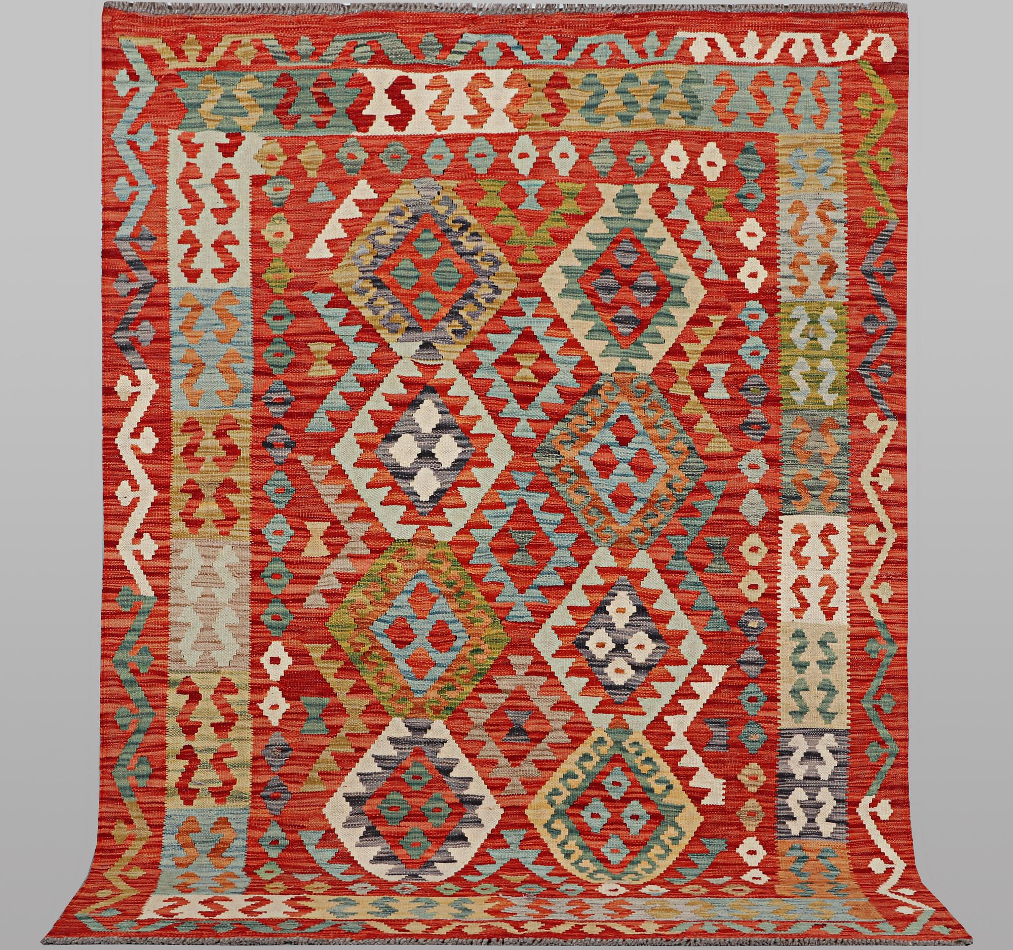 A rug, Kelim, ca. 204 x 143 cm.