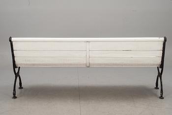 TRÄDGÅRDSSOFFA, gjutjärn. 1900-talets början.