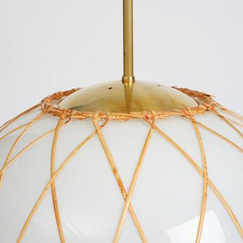 Harald Notini, taklampa, modell 11555, Arvid Böhlmarks Lampfabrik, Stockholm, 1940-tal.