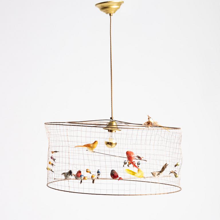 Mathieu Challières, ceiling lamp, "Suspension Demi-Grande Volière", Challières, France.