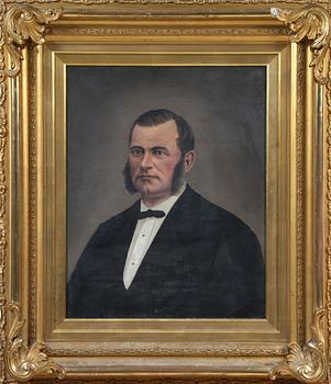 NICOLINE LINDHOLM, olja på duk, sign o dat 1872.
