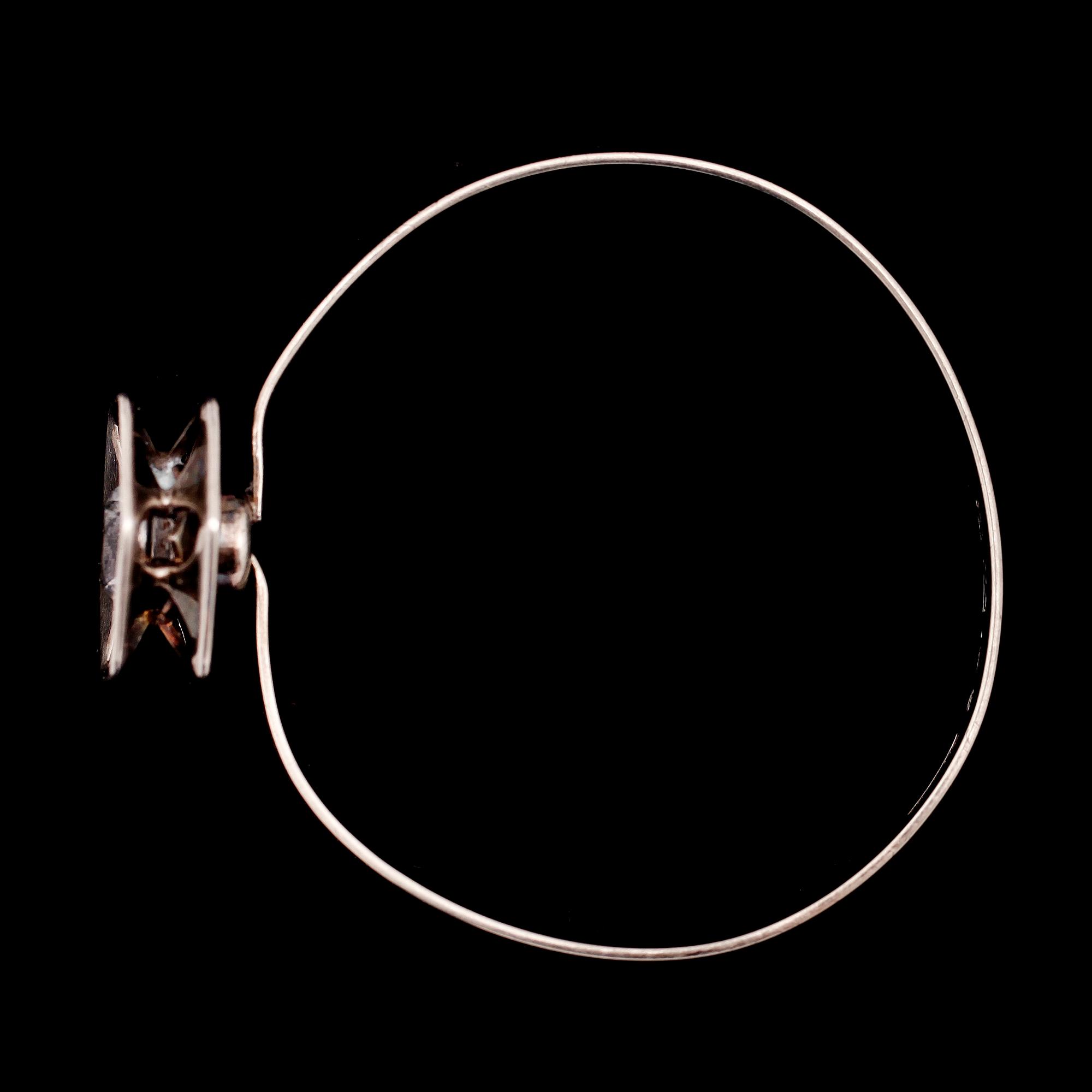 ARMBAND, silver och bergskristall, Alton, 1976.