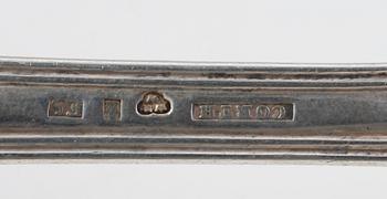 PARTI SKEDAR, 35 st, silver. Olika mästare och årtal bl a 1800-tal.