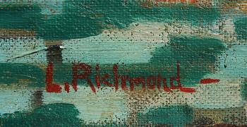 LEONARD RICHMOND, olja på pannå, sign.
