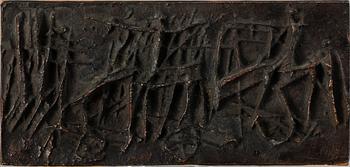 ASMUND ARLE, tillskriven, relief, brons. Numr 24/100.