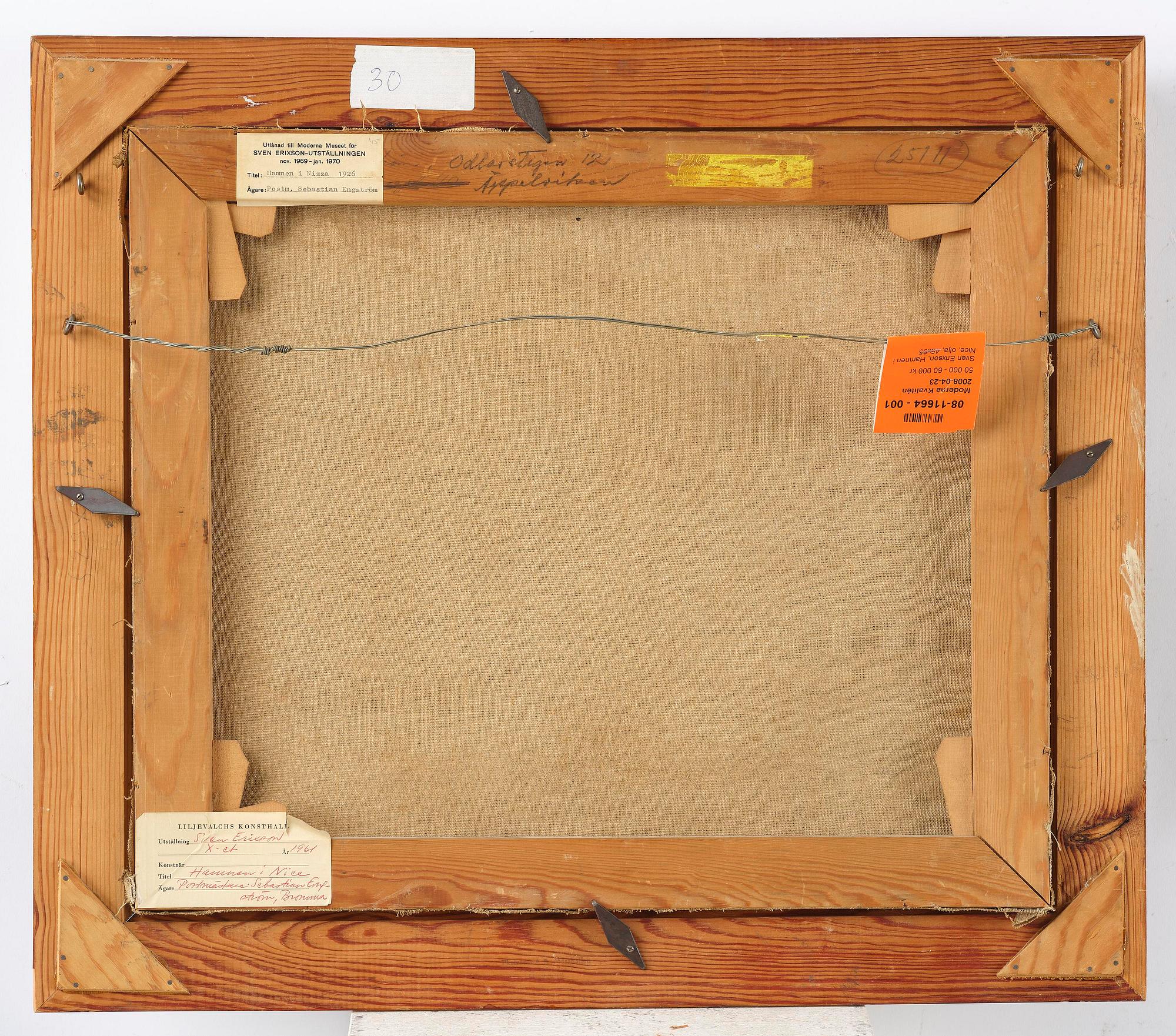 Sven X:et Erixson, "Hamnen i Nice".